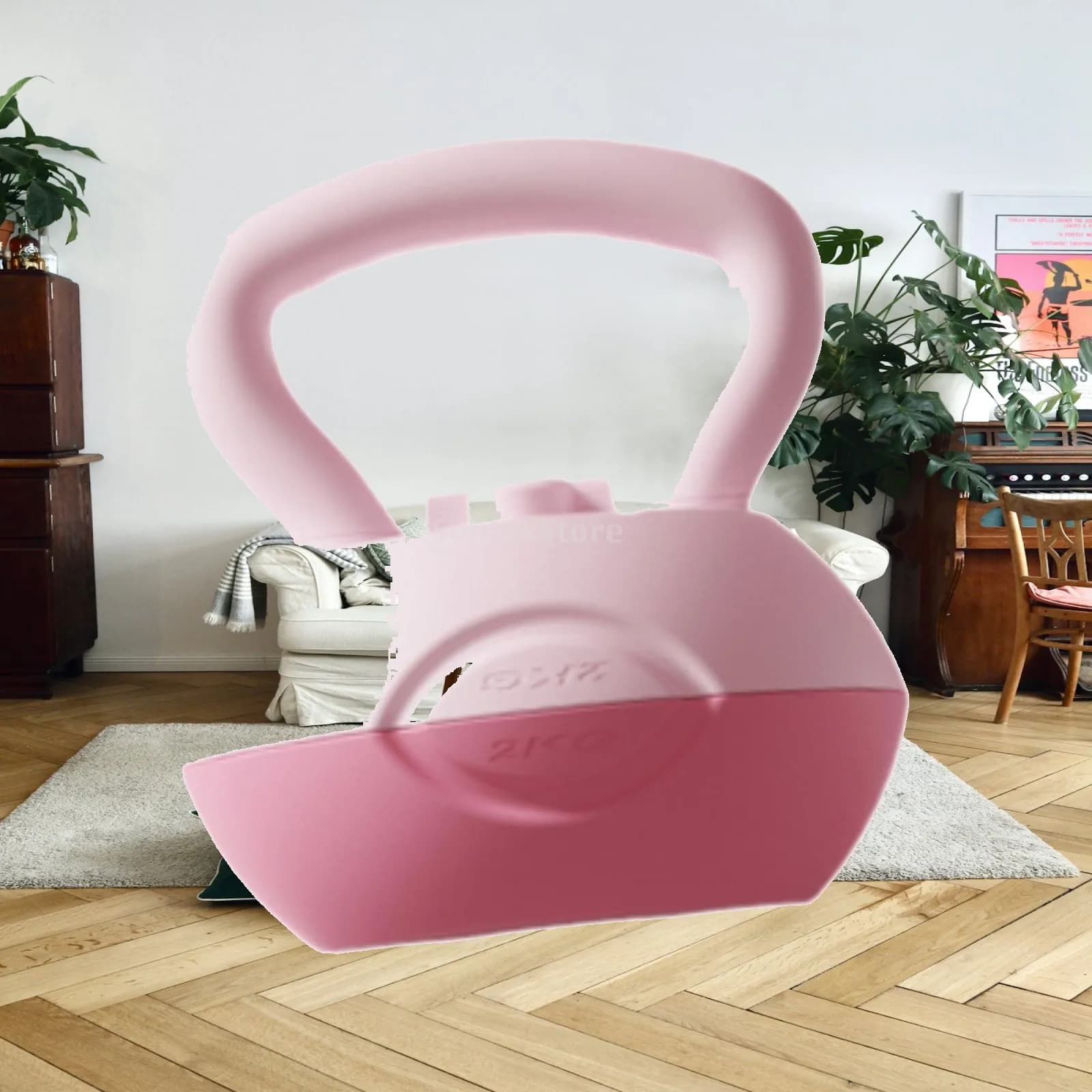 Water Filled Kettlebell ,, Strength Training ,Home Gym ,Non Slip Squats Yoga Fitness Kettlebell Glute Training