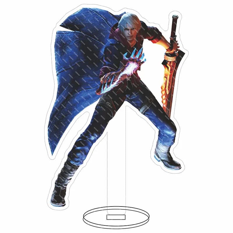 Negozio outlet di fabbrica Gioco anime Devil May Cry Supporto acrilico all'ingrosso Action Figure Decorazione da scrivania Modello acrilico Giocattolo regalo