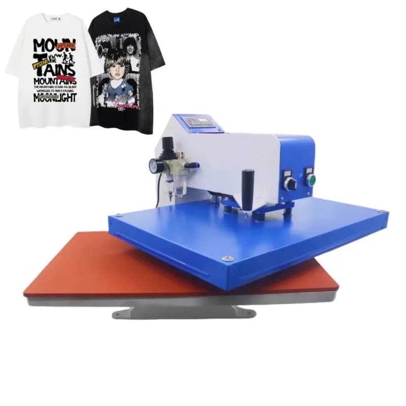 Pressa Termica Pneumatica Girevole 40*50cm / 40*60cm, Macchina Automatica per Sublimazione e Trasferimento Termico per Stampa su Magliette