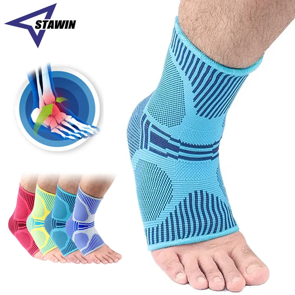 1 PC Supporto per caviglia sportivo professionale Compressione Piede traspirante Protezione elastica per caviglia Protezione per caviglia da palestra per uomo Donna