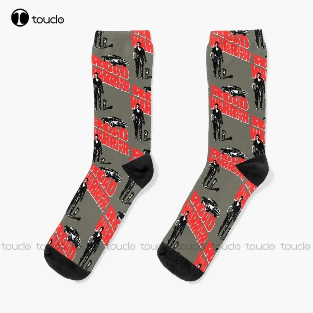 Road Warrior Socks Green Baseball Socks Christmas Gift Custom Unisex Adult Teen Youth Socks Women Men 360° Digital Print