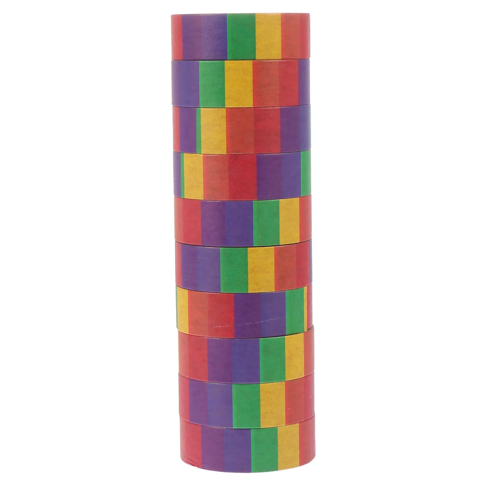 10 Rotoli di Nastro Washi Arcobaleno per Fai da Te, Scrapbooking, Diari, Agende, Quaderni, Calendari, Nastro Decorativo in Carta