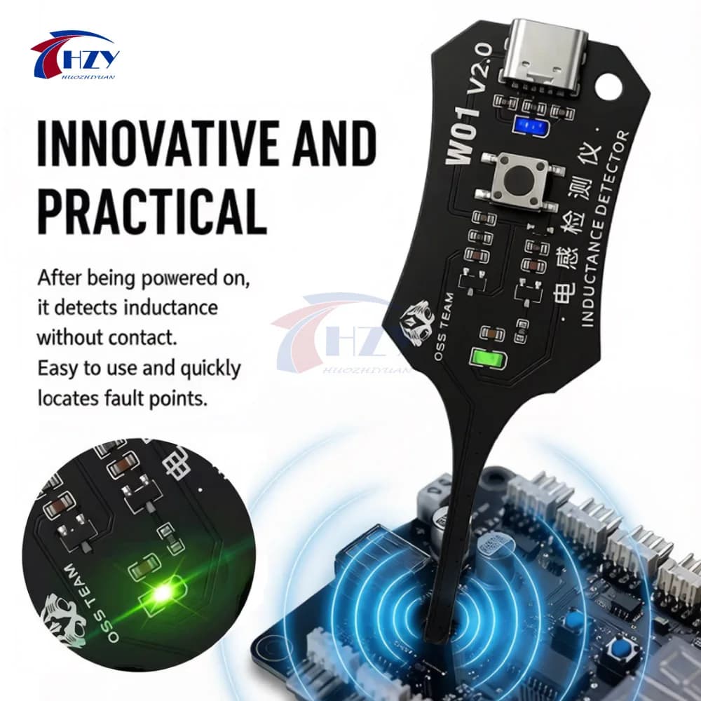 OSS W01 V2.0 Type-C Inductance Tester Motherboard Coil Tester for Mobile Phone Component Fault Detection and Diagnosis Repair