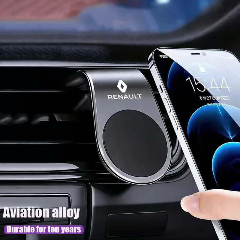 Magnetic Car Holder with Clip for Air Mouth, GPS Cellular Door for Renault RS Megane 2 3 4 Kadjar QM6 Clio Koleos Espace Captur ZOE