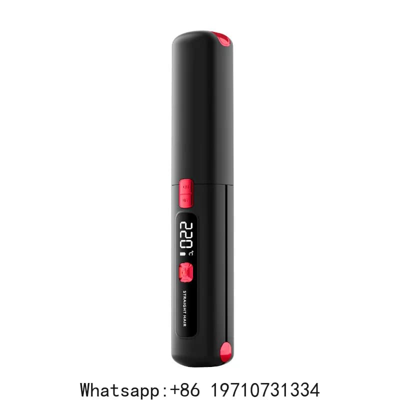 Mini Piastra Lisciante Wireless Portatile con Funzione Arricciacapelli, Strumento Professionale Multifunzione per lo Styling dei Capelli con Attivazione a Doppio Interruttore