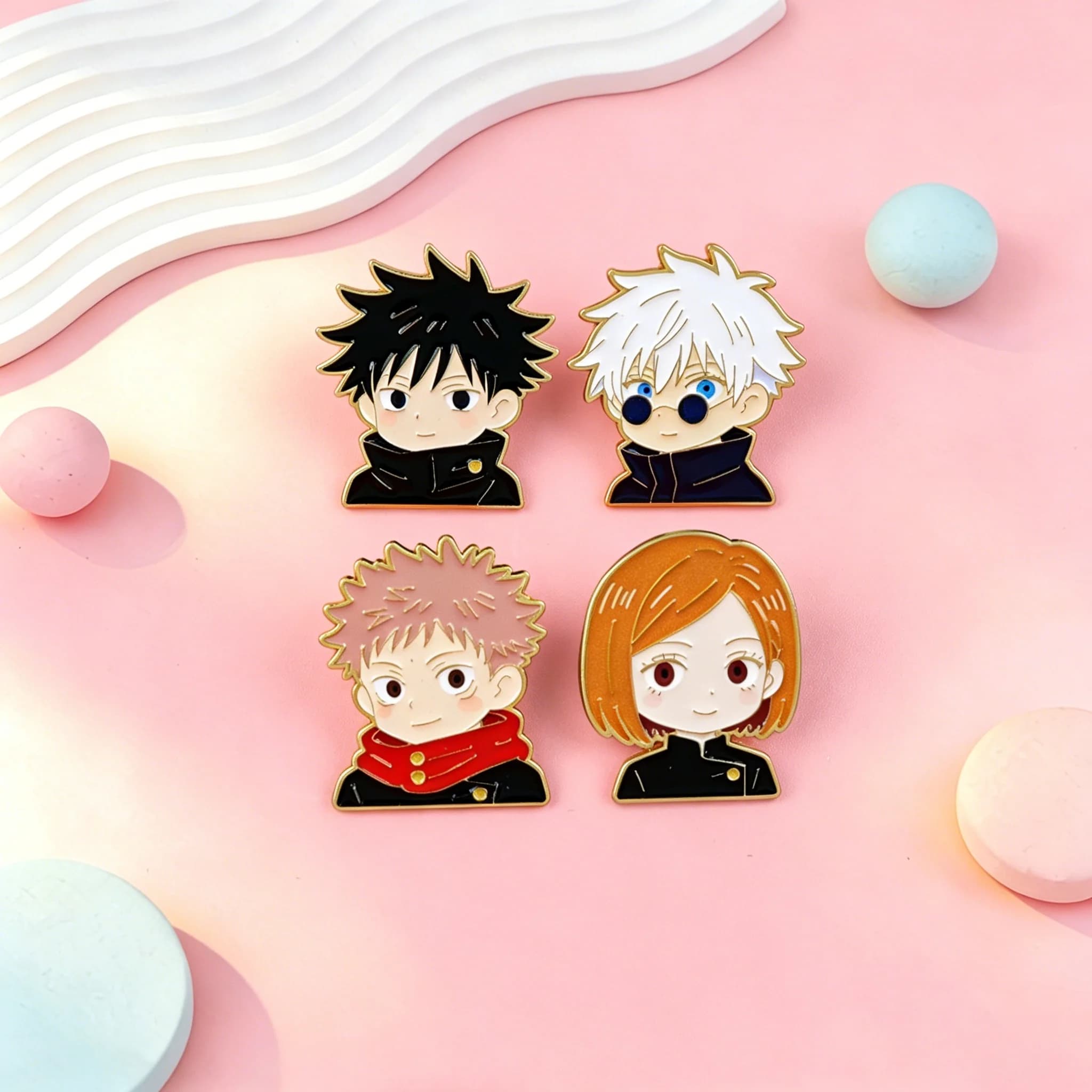 Classic Anime Enamel Pins Cute Boys Brooches Badges for Backpacks Jackets Hats Fans Collection Gifts Cosplay Accessories