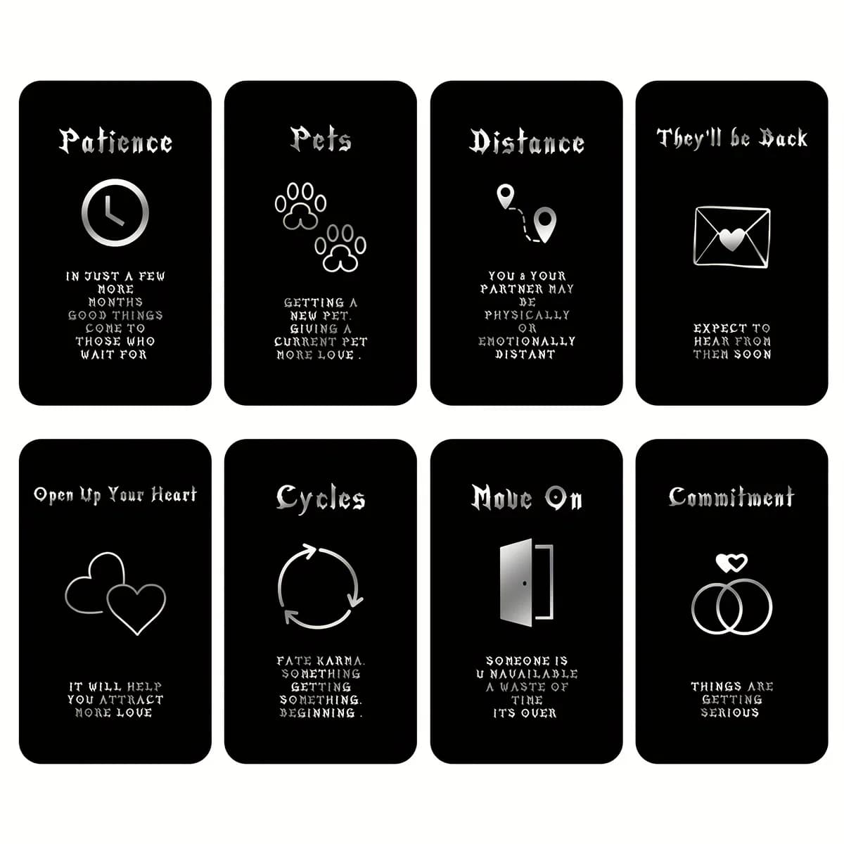 Set di tarocchi da 40/54 fogli, mazzo di tarocchi perfetto per principianti, carte da gioco per tarocchi Fortune-telling, carte dei tarocchi a doppia fiamma con significato