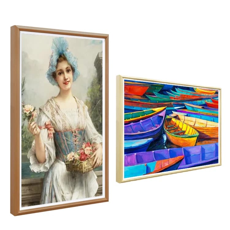 Photo Frame 24 Inch Photo Frame LCD Screen Touch Screen Signal and Frame for Hanging Photo