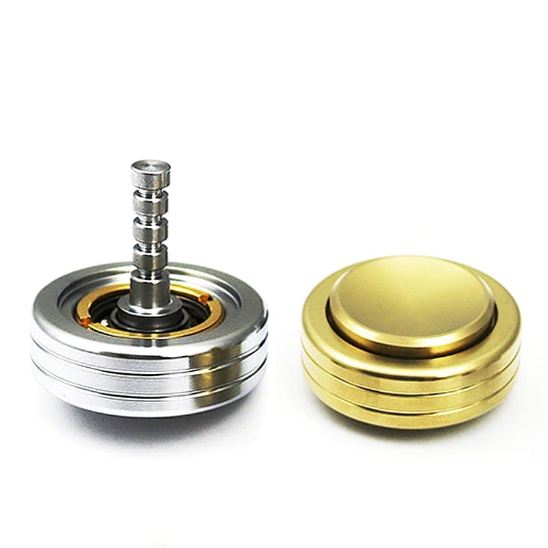 Fidget Spinner Trottola a mano 2in1 in acciaio inossidabile Alleviare lo stress Giocattolo antistress Alleviare lo stress Rotante Adulti