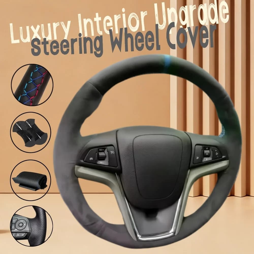 Coprivolante in Pelle Scamosciata Antiscivolo Personalizzato per Chevrolet Volt Camaro 2011-2015 e Malibu