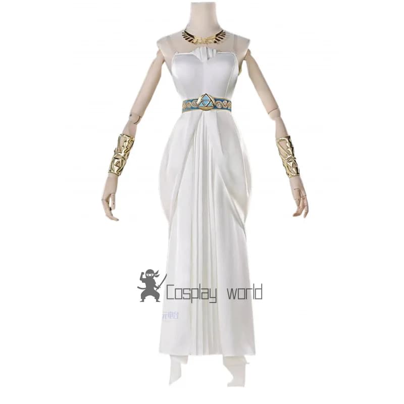 Gioco Zelda Cosplay Principessa Zelda Costume Parrucca Abito bianco da donna Uniforme Halloween Party Anime Gioco di ruolo Outfit