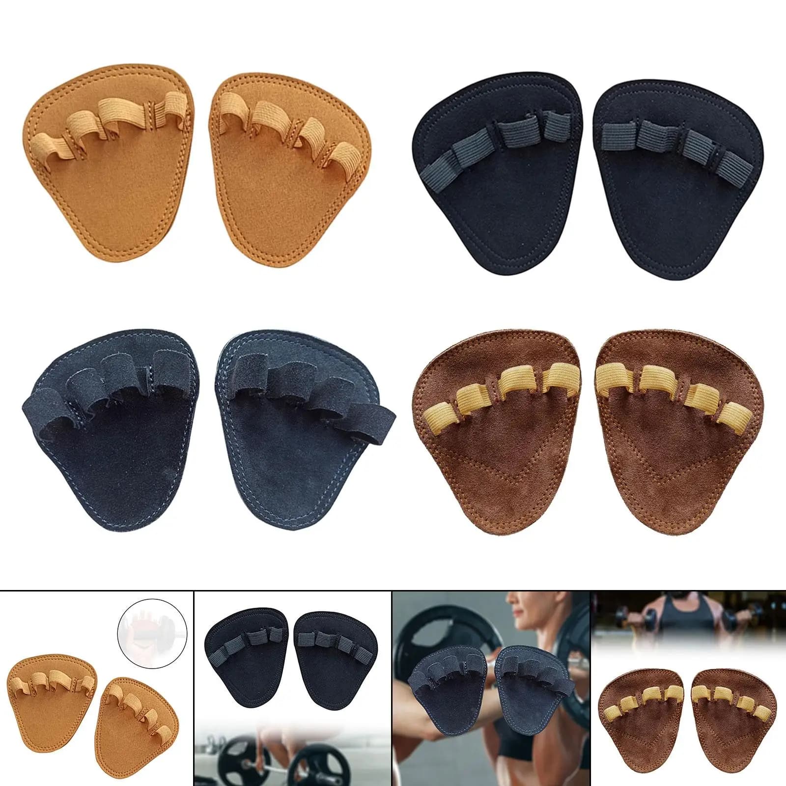 Lifting Grips Pads Palm Guards Power Lifting Accessory with Wrist Support for Gym Exercise