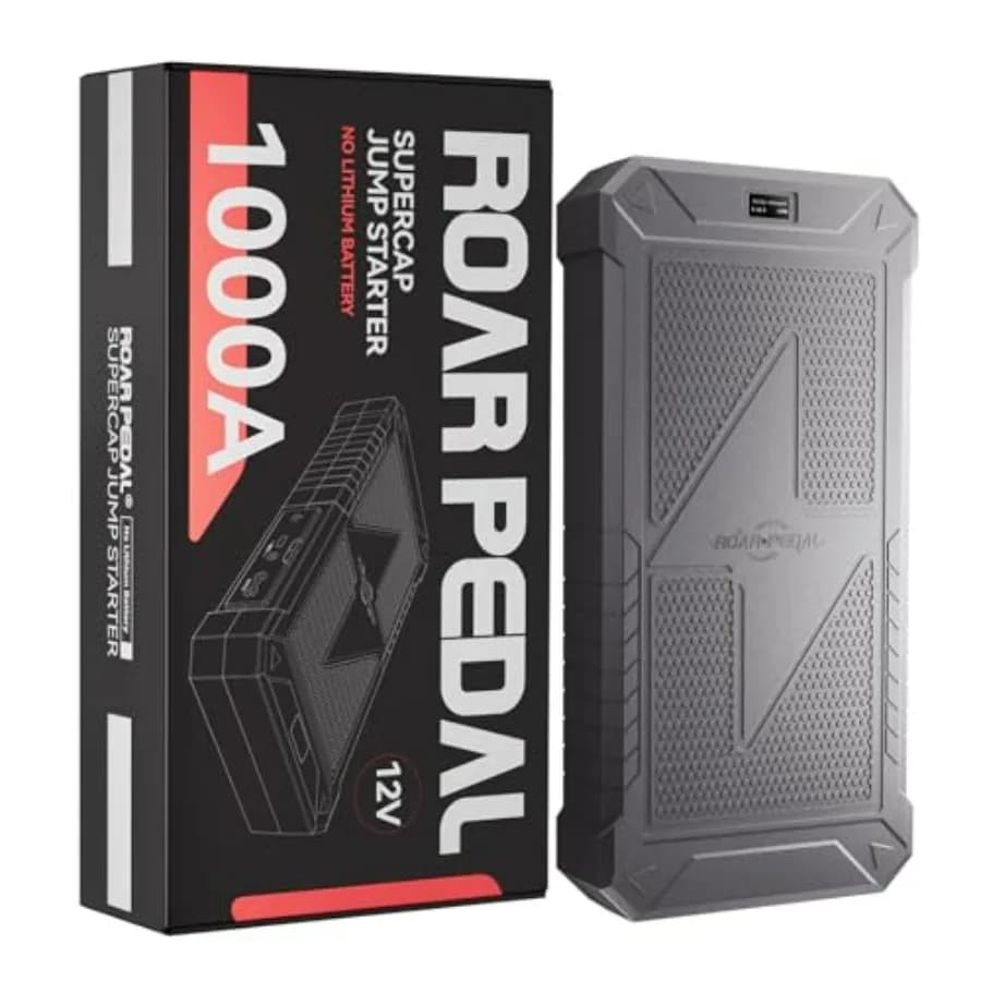 Avviatore di Emergenza Portatile 12V con Super Condensatore, Nessuna Pre-Carica Necessaria per Auto a Benzina e Diesel, con Display, Compatto per Tutti i Veicoli 12V