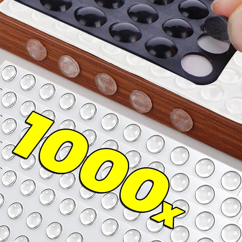 100/1000 Pezzi Tappi per Porte Autoadesivi, Ammortizzatori in Gomma, Tamponi per Mobili, Cuscinetti Protettivi in Silicone
