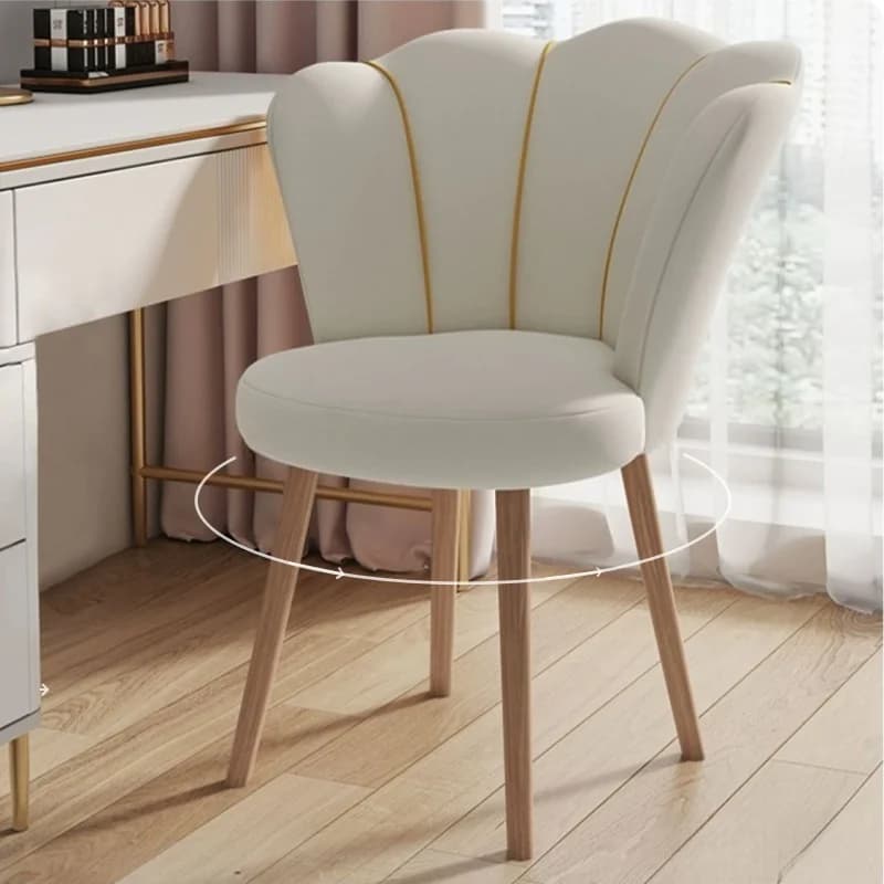 Make-up chair, home back, swivel, simple nail art stool, light luxury, woman's bedroom, toilet chair, desk chair