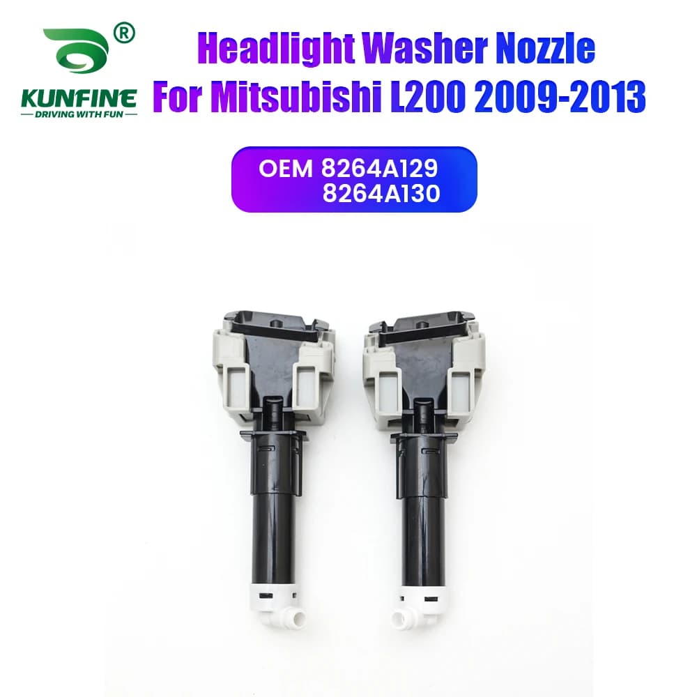 Auto Faro Paraurti Anteriore Rondella Ugello di Spruzzo Jet Faro Copertura Della Pompa Per Mitsubishi L200 2009-2013 8264A129 8264A130