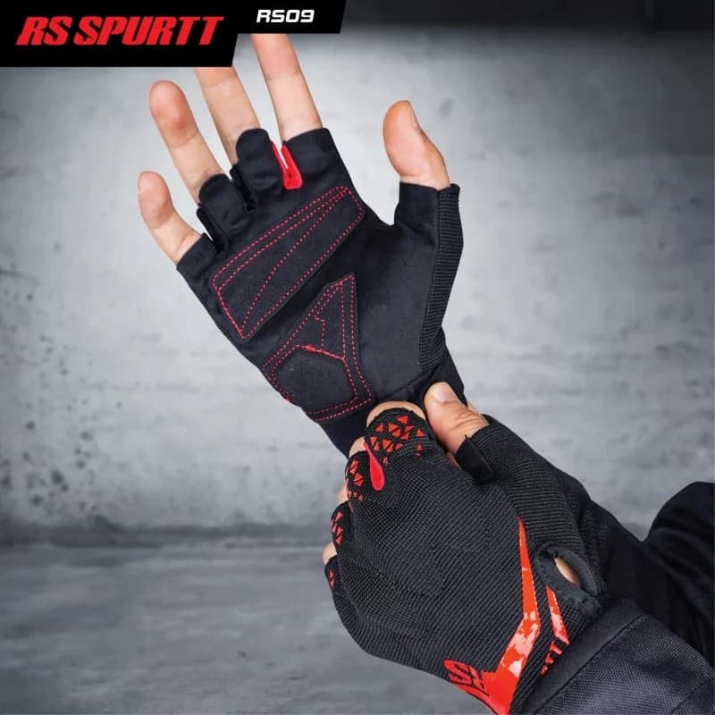 Guanti da moto anti-goccia da equitazione mezze dita traspiranti estivi Guanti da moto da corsa per uomo e donna resistenti all'usura antiscivolo