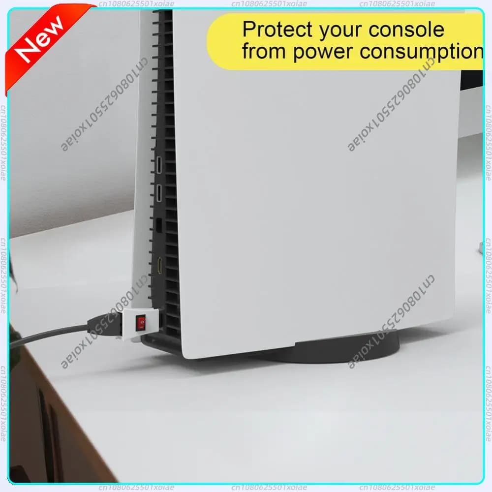 Interruttore di Accensione/Spegnimento Portatile per Console di Gioco, Adattatore con Protezione da Interruzione di Corrente, Accessori per PS5/PS4/PS3/Xbox Series