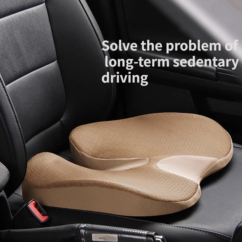 Seggiolini auto Cuscino del sedile in memory foam Ortopedico antiscivolo per la guida a lungo termine Sollievo dal dolore alla schiena Comfort Sedia da ufficio Seggiolino auto