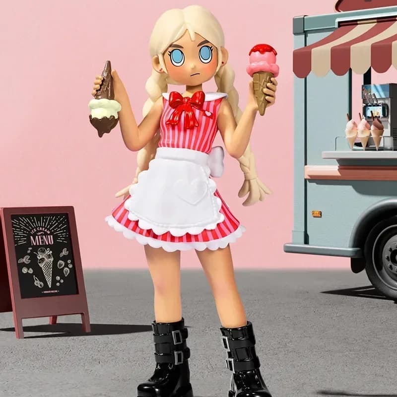 POP MART Peach Riot RUSH HOUR Series Blind Box Toys Kawaii Anime Action Figure Caixa Caja Surprise Mystery Box Bambole Ragazze Regalo