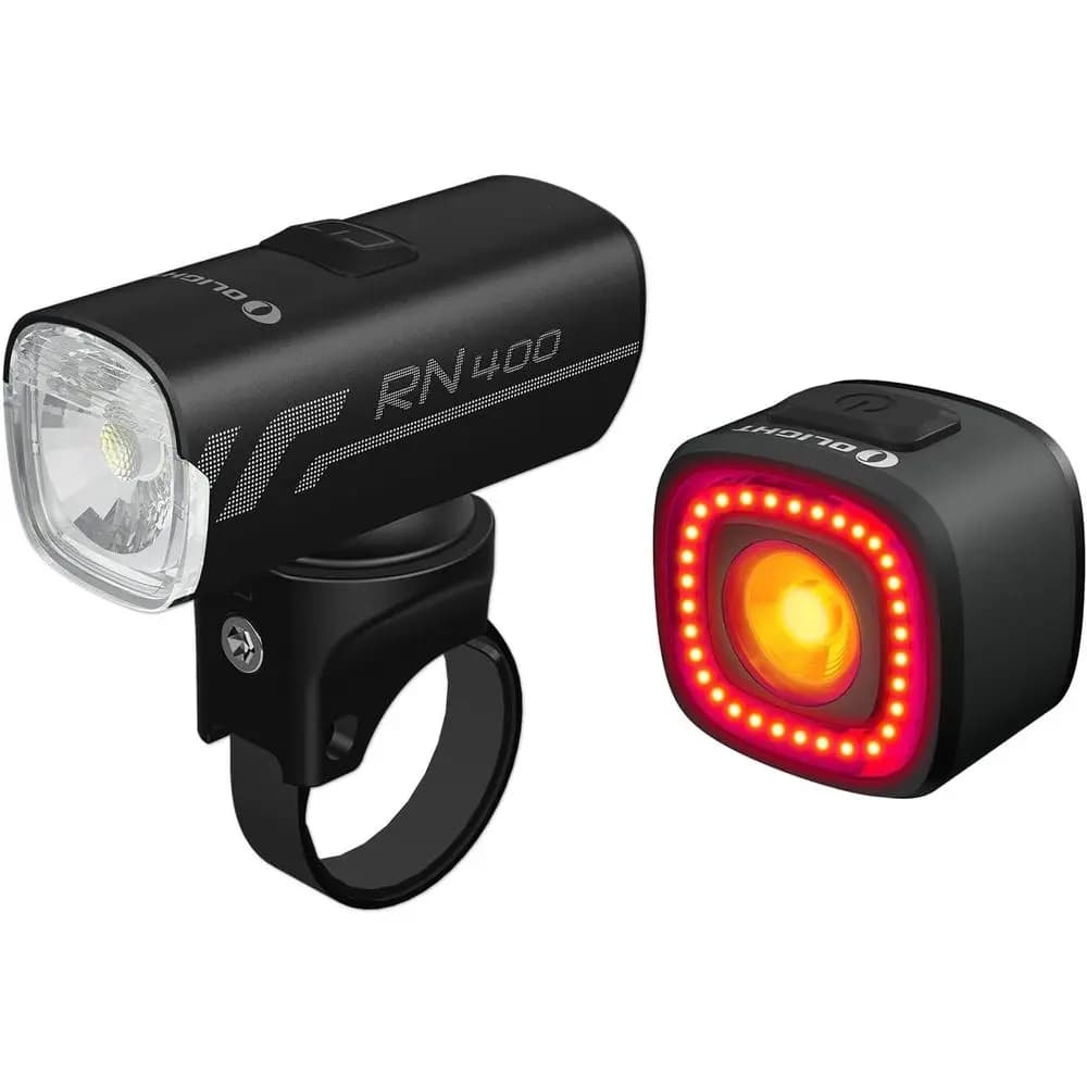 400 Lumen USB Type-C Rechargeable Bicycle Front Light with 120 Lumen Rear Light