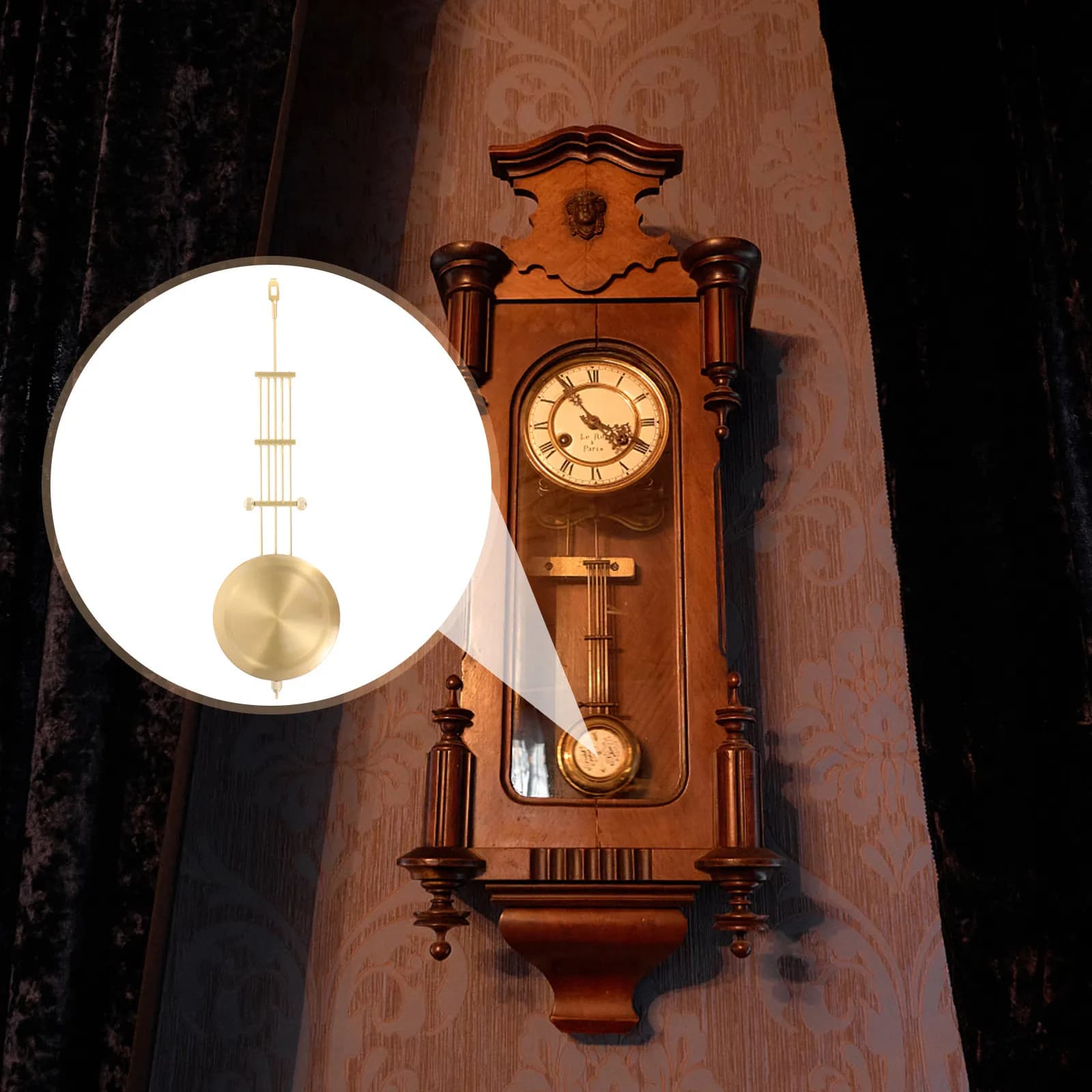 Clock Pendulum Replacement Metal DIY Wall Clock Parts Easy Repair Replace Accessory for Home Decoration and Gift Making