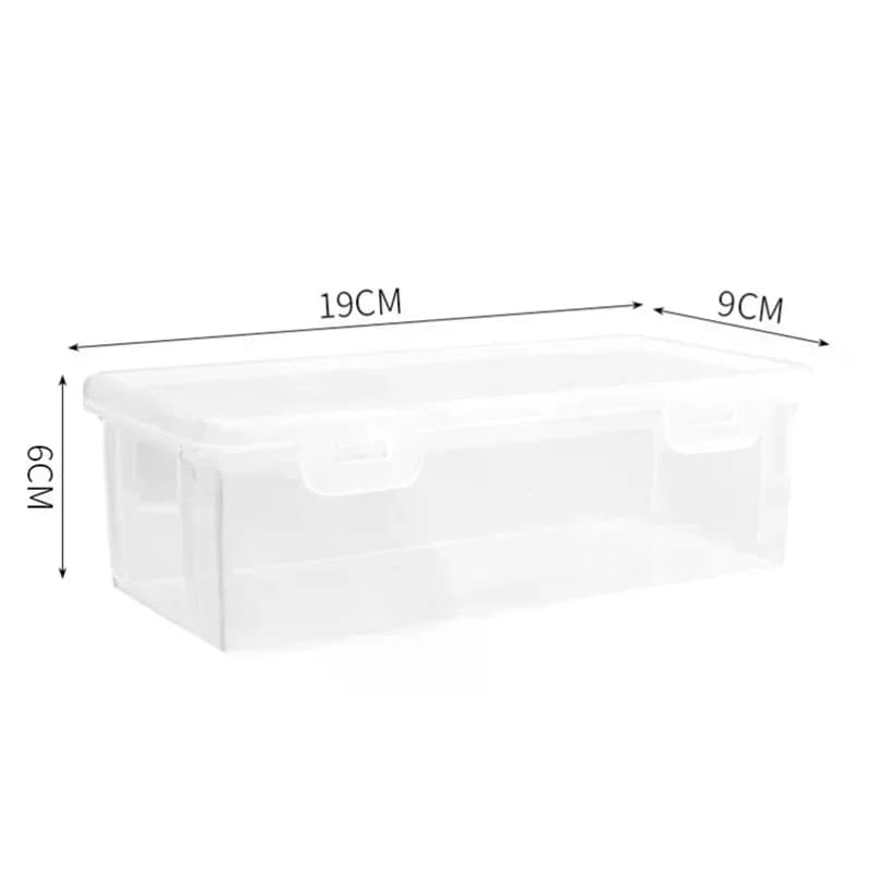 1PC Large Capacity Pencil Case Box PP Material Transparent Pencil Box Stackable Office Supplies Storage Organizer Box