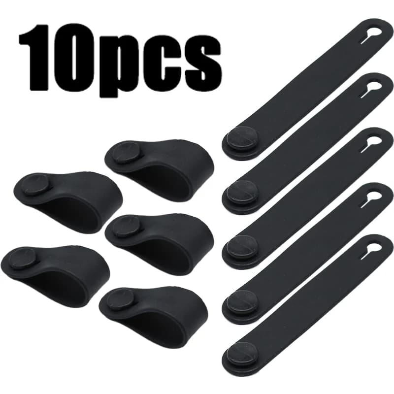 Motorcycle Rubber Wire Tie Universal Motorbike Frame Securing Cable Wiring Harness Power Cord Tie Clutch Line Brake Cable Ties