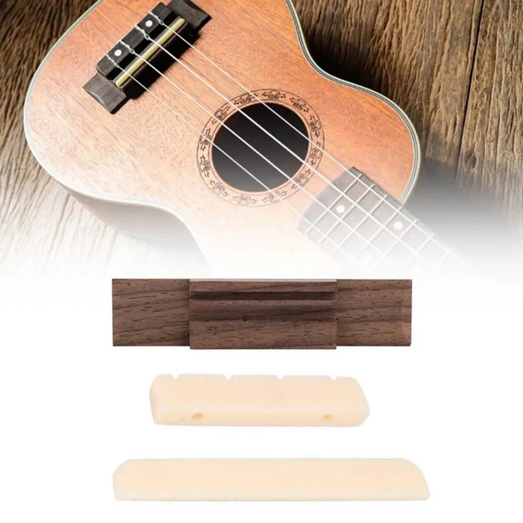 Set di parti di sella e dado per ponte per chitarra ukulele a 4 corde