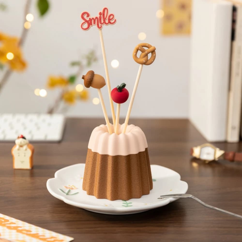 Diffusore Passivo Creativo a Forma di Torta, Diffusore di Oli Essenziali Senza Fiamma, Diffusore a Bastoncini per Casa e Bagno, Regalo per Donne
