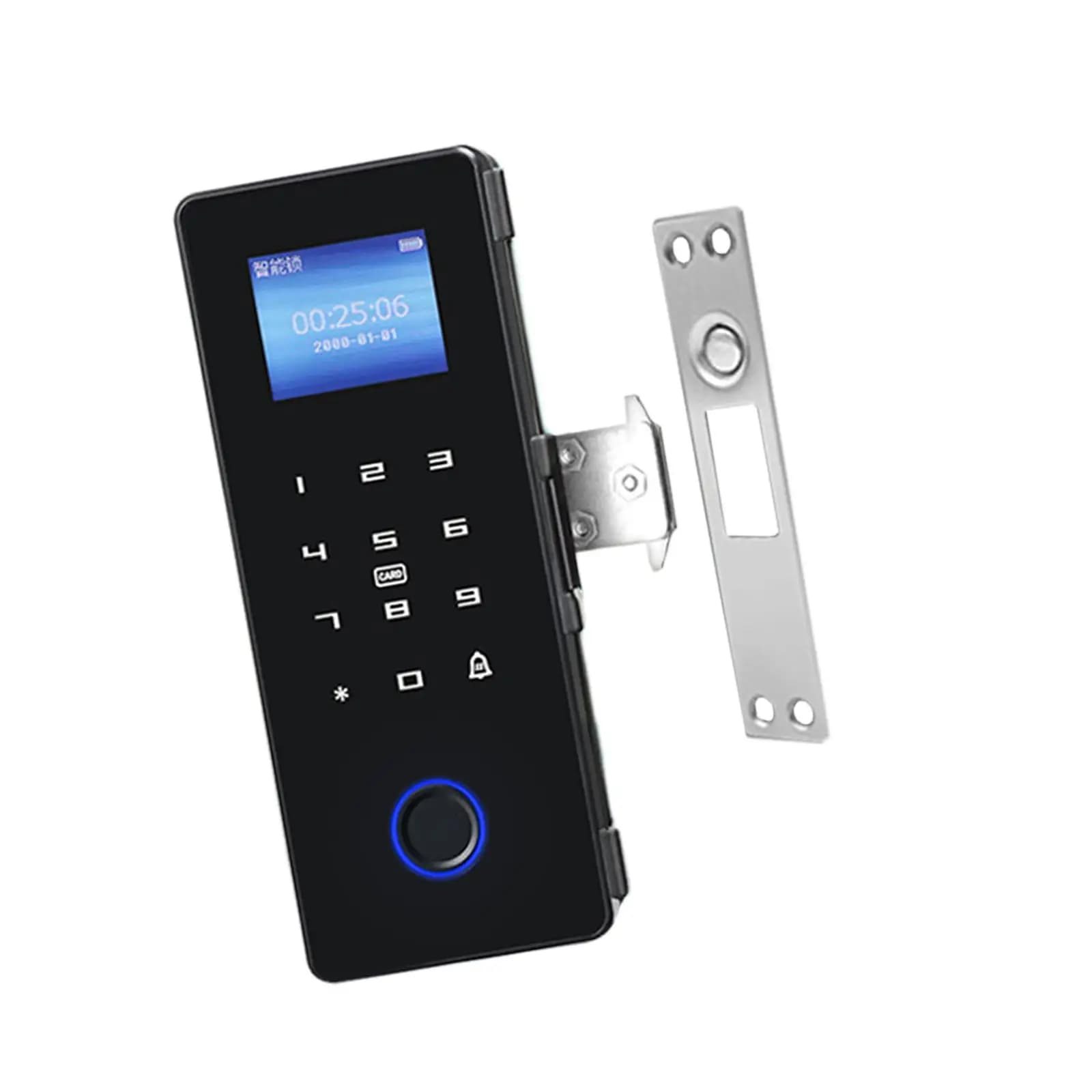 Smart Lock con impronta digitale, serratura intelligente in vetro per la porta di