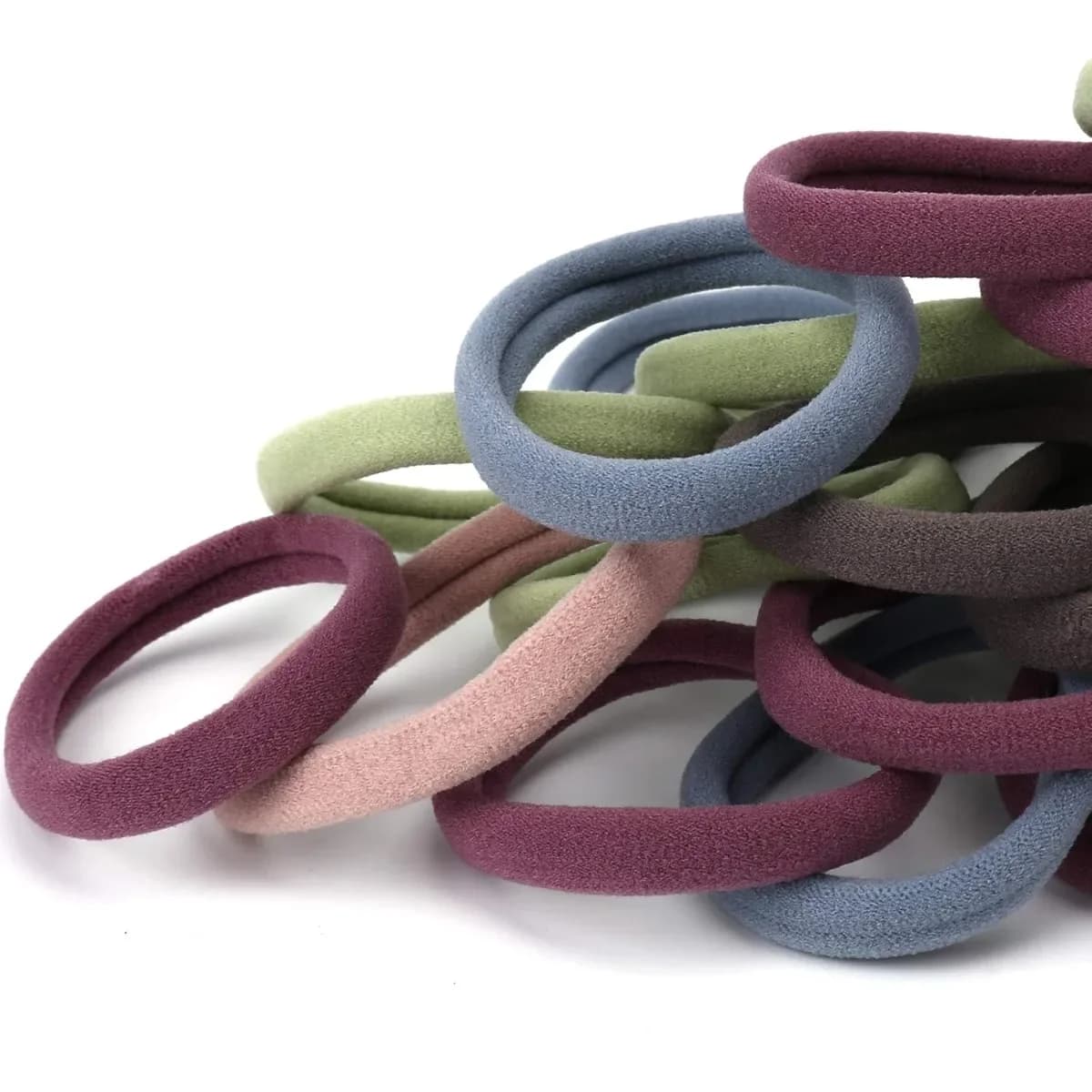 10 Pezzi Elastici per Capelli Grandi in Cotone Spesso Senza Cuciture, Anelli Elastici Flessibili per Coda di Cavallo, Design Inoffensivo, Senza Strappi, Accessori per Acconciature Resistenti all'Usura per Capelli Spessi e Voluminosi, per Donne e Ragazze, Uso Quotidiano e Decorazioni Festive
