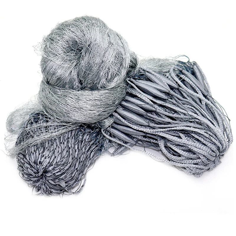 Rete da pesca multifilamento in nylon fuso, rete da pesca per esterni, 3 strati, 1,8X(30 o 60) metro