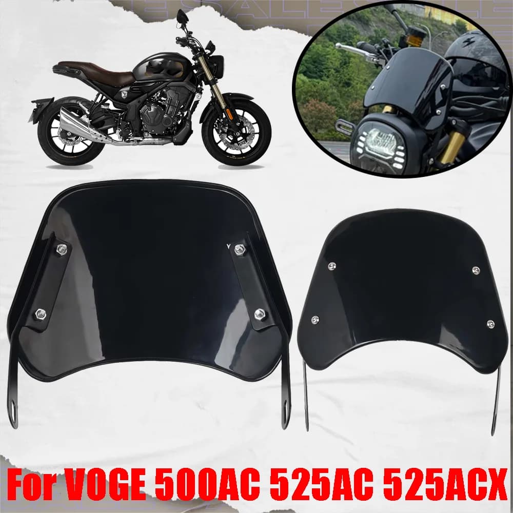 Per VOGE 500AC 525AC 525ACX AC525X ACX525 525 ACX Accessori Moto Retro Parabrezza Parabrezza Vento Schermo Deflettore Guard