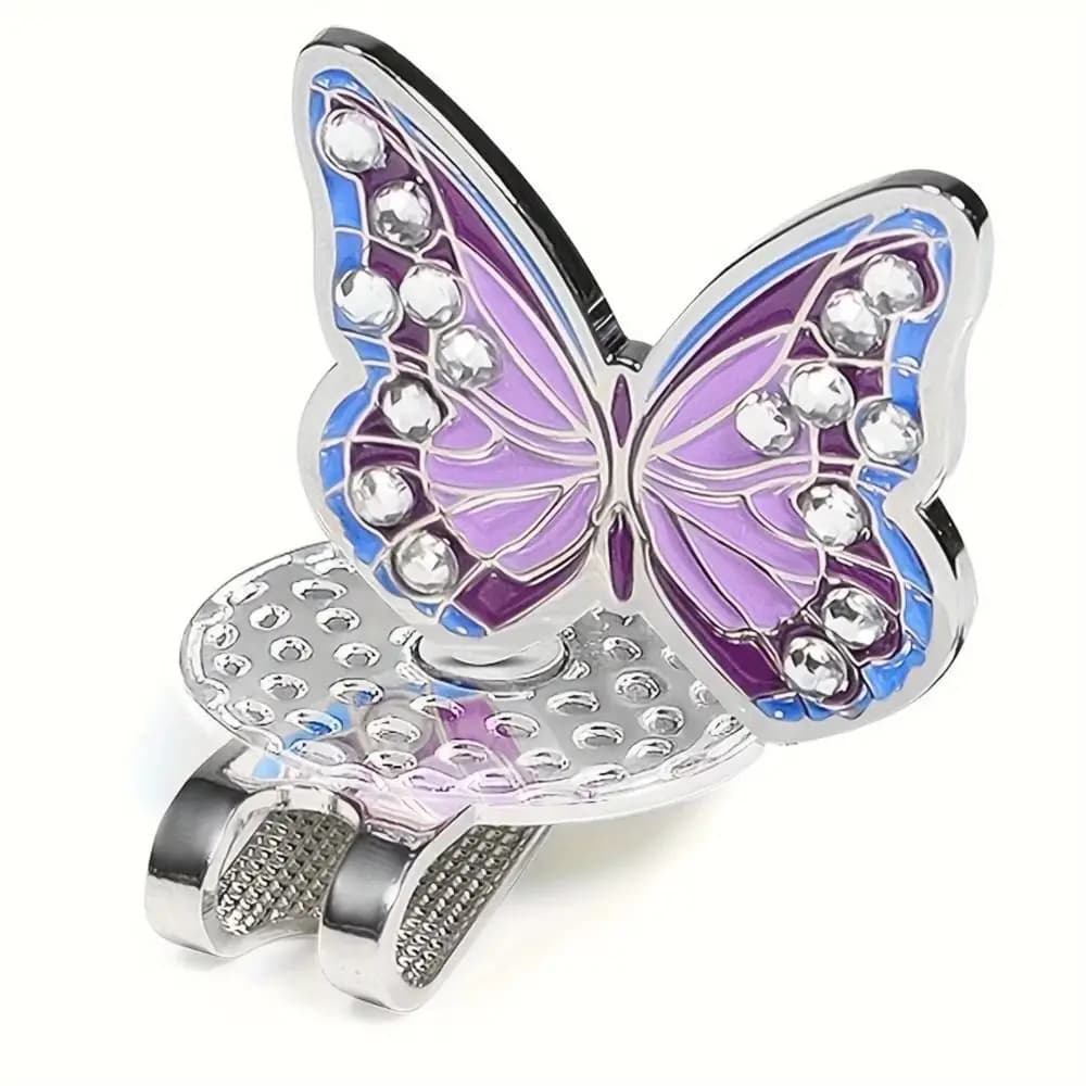 Butterfly Shape Golf Cap Clip Magnetic Durable Metal Golf Ball Mark Decorative Insect Bee Golf Hat Marker Golf Accessories