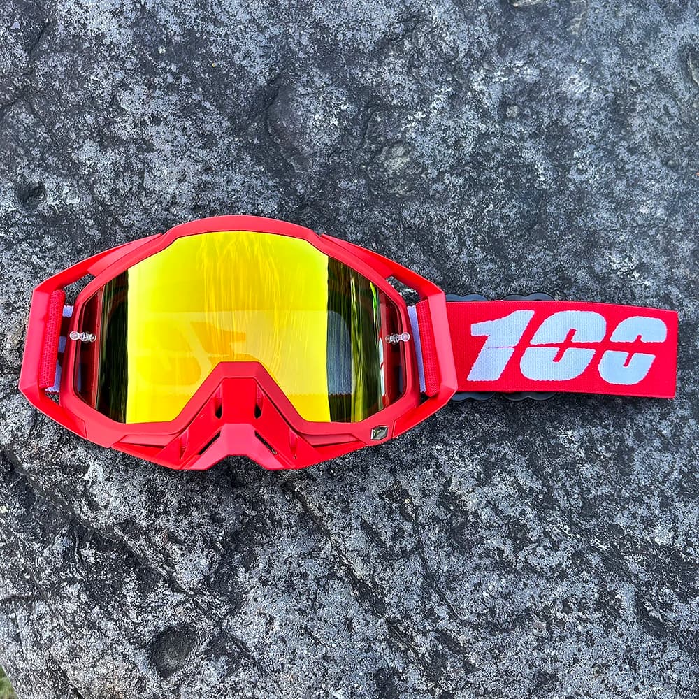 Hot 100 Occhiali da moto Occhiali da ciclismo Outdoor Off-Road Sci Sport MX ATV Dirt Bike Occhiali da corsa Occhiali da bici da motocross