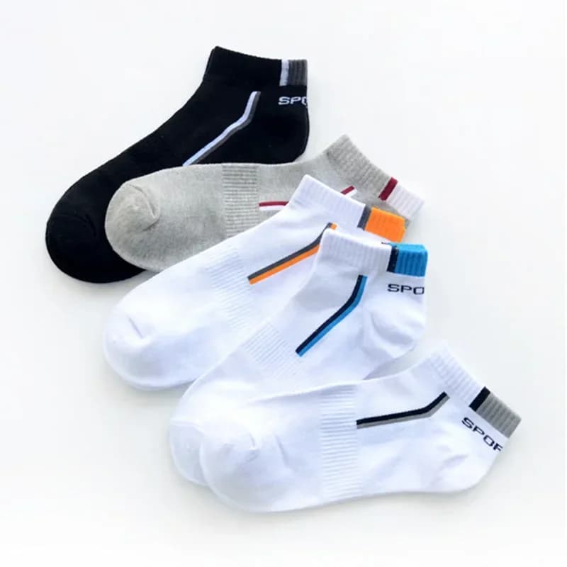 Men's socks in breathable mesh short casual socks sports socks in summer cotton absorb sweat ankle basketball Calcetines Hombre Meias