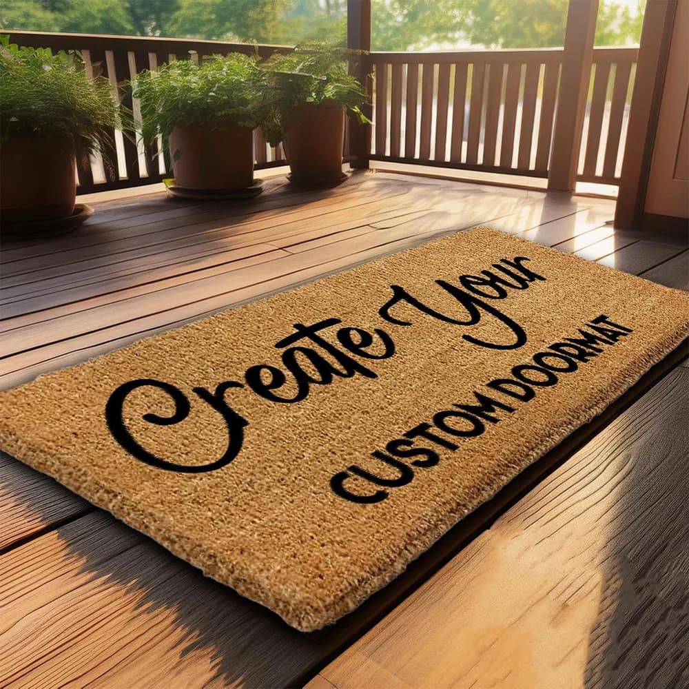 Regalo di inaugurazione casa, tappeto personalizzato, tappeto di benvenuto, tappeto per porta d'ingresso, tappeto per animali domestici, regalo caldo invernale