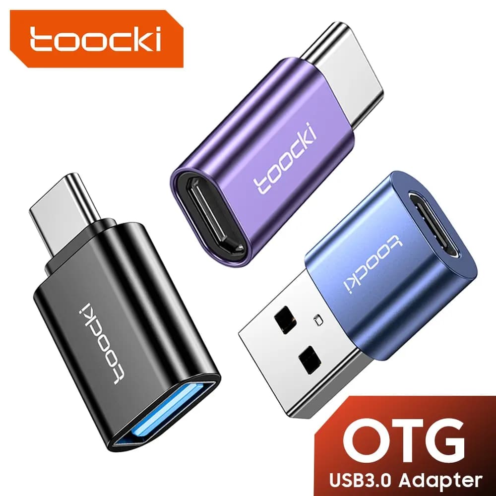 Toocki OTG adapter from USB 3.0 to type C converter from Micro to type C male to USB 2.0 female for connector Macbook Xiaomi Samsung OTG