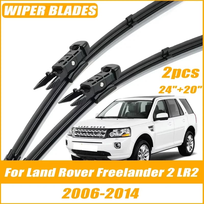 2pcs Wiper Front Wiper Blades For Land Rover Freelander 2 LR2 06-14 Windshield Windscreen Clean Window Car Rain Brushes 24"+20"