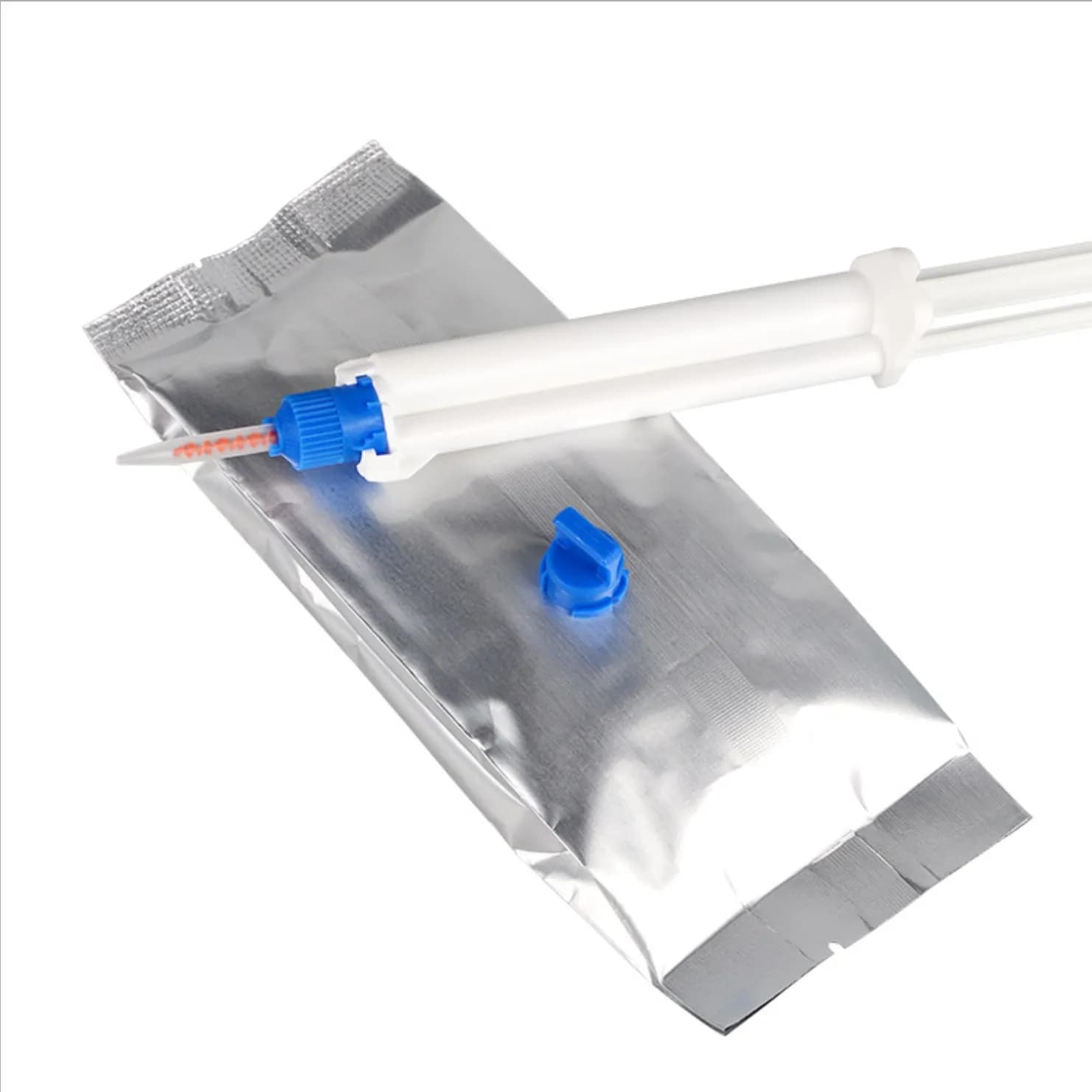 Gel sbiancante per denti con siringa a doppia canna Doppia barriera Forniture dentali Candeggina 35% Gel sbiancante per denti 5ml