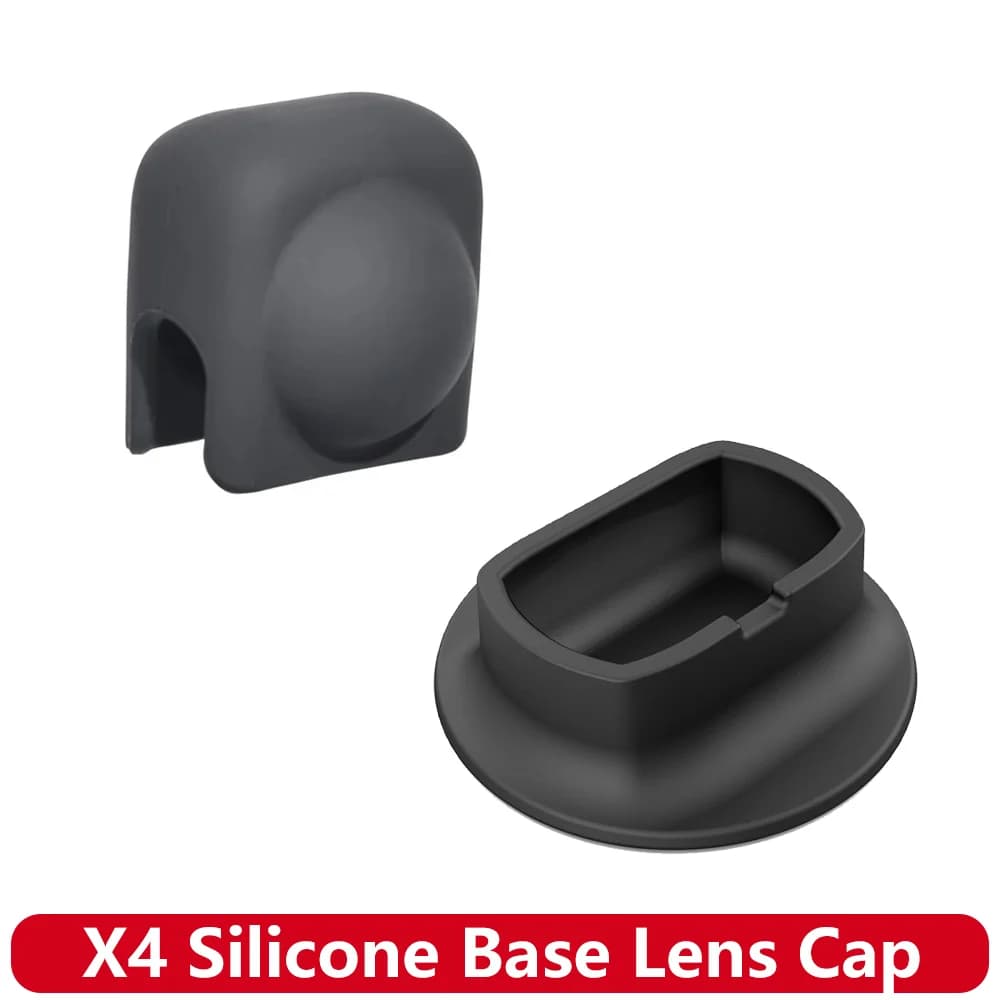 Set di coperture protettive insta 360 X4 per Insta360 X4 Copriobiettivo in silicone e base antiscivolo Custodia morbida per assorbimento degli urti