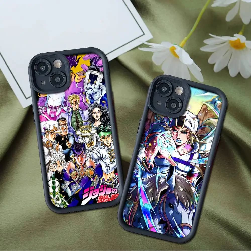 Anime Jojos Bizarres Adventures Phone Case for IPhone 17 16 15 14 13 12 11 Pro Max Mini Plus Soft TPU Back Cover