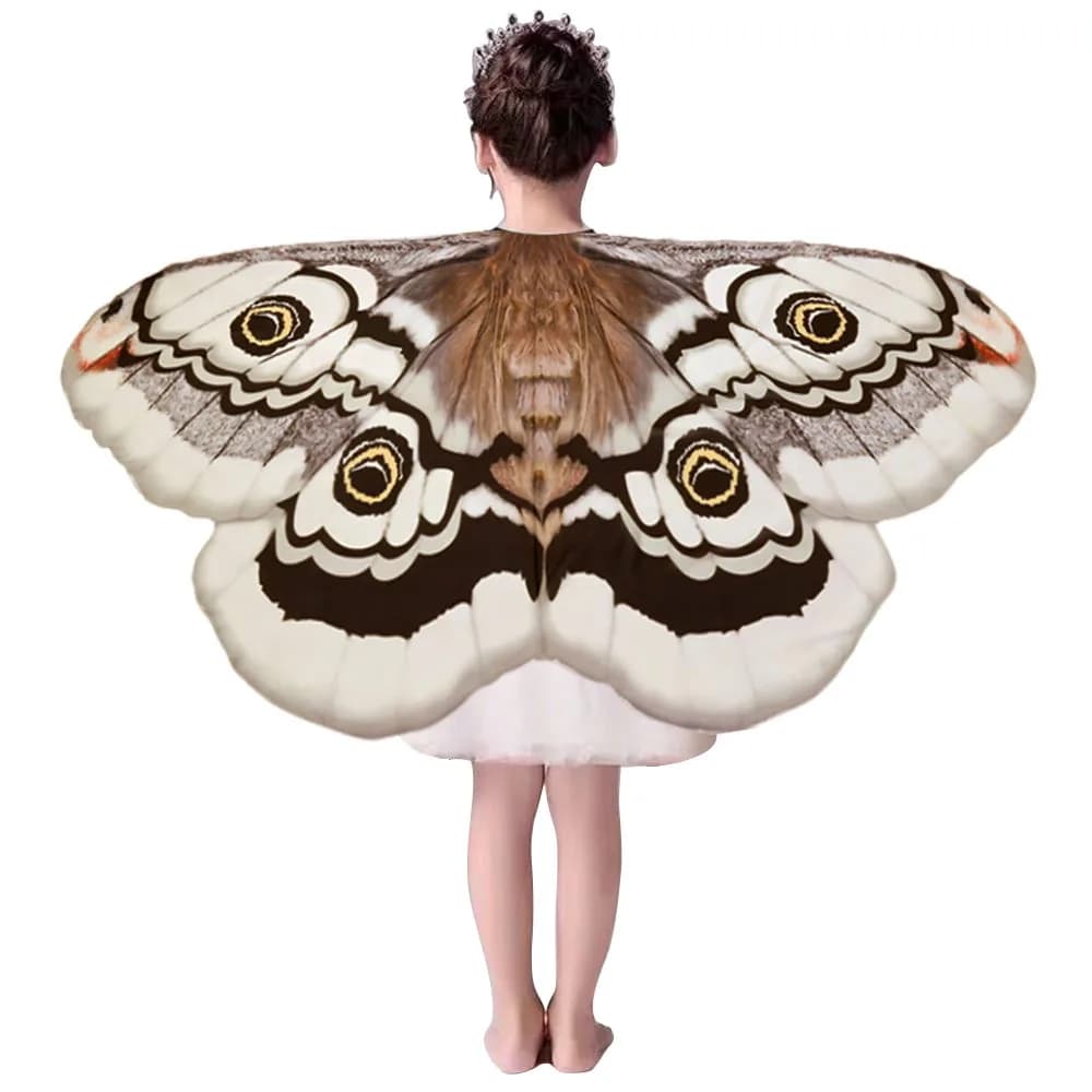 Bambini Ali di falena Mantello Farfalla Costume Ragazza Vestire Costumi di Halloween Puntelli da ballo Accessorio cosplay
