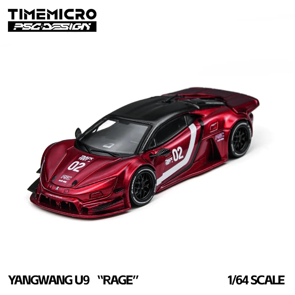 *Pre-sale*TimeMicro 1:64 Mini U9 Rage Track Red Alloy Car Model High Detail Collectible Gift For Diecast Car Enthusiast