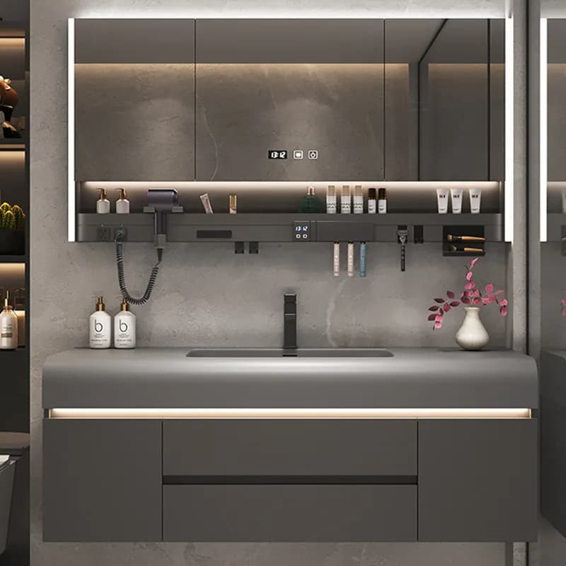 Organizzatori per Armadietti da Bagno con Cassetti, Salvaspazio per Porta, Armadietto a Specchio da Bagno, Mobile Espositore di Lusso per Bagno, Arredamento Casa