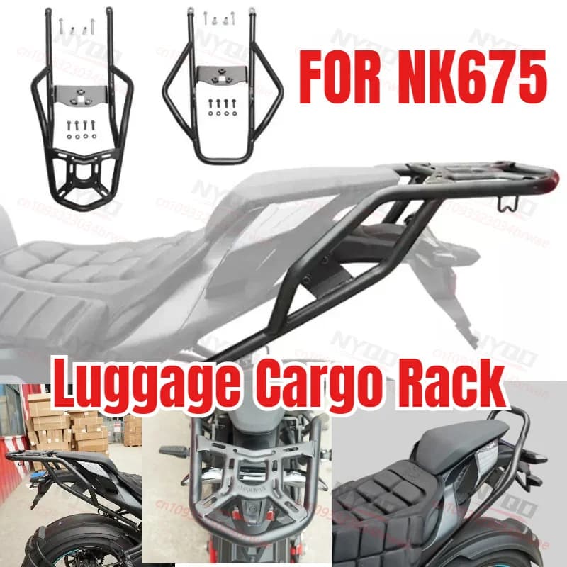 For NK675 Motorcycle Shelf Holder Support Rear Luggage Cargo Rack Carrier Mount Rear Armrest NK 675 675NK Accessories