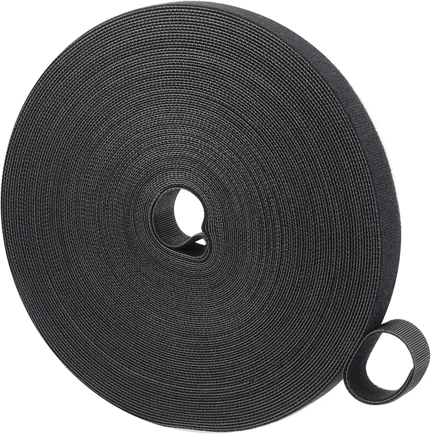 5m Hook and Loop Tape Roll Self Adhesive Velcro Cable Ties Fastening Strap for Cable Management Office Home Organization