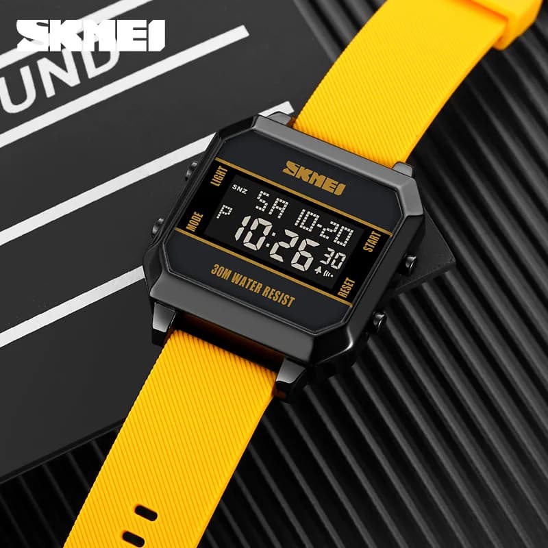 SKMEI Waterproof Electronic Watch with LED Light Digital Wrist Watch with Male Countdown For Men Multifunctional Sport Watches Reloj Hombre