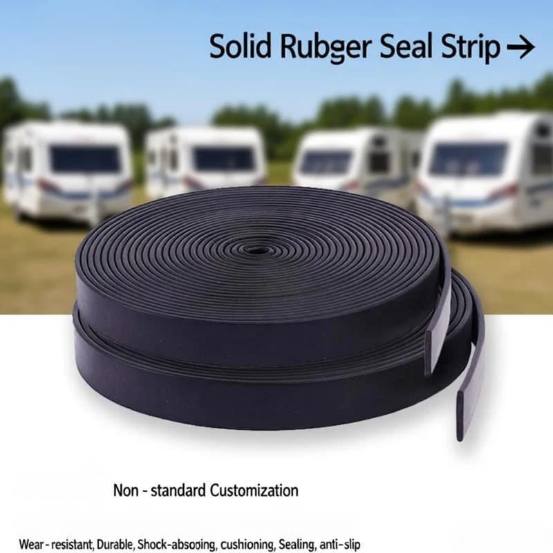 1 Meters Black 25mm Wide 2mm Insert Cover Strip For RVs Caravan & Motorhome Opening Window Rubber Sealing Padding Reduce